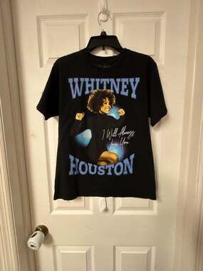 Whitney Houston I Will Always Love You Graphic T-Shirt Black